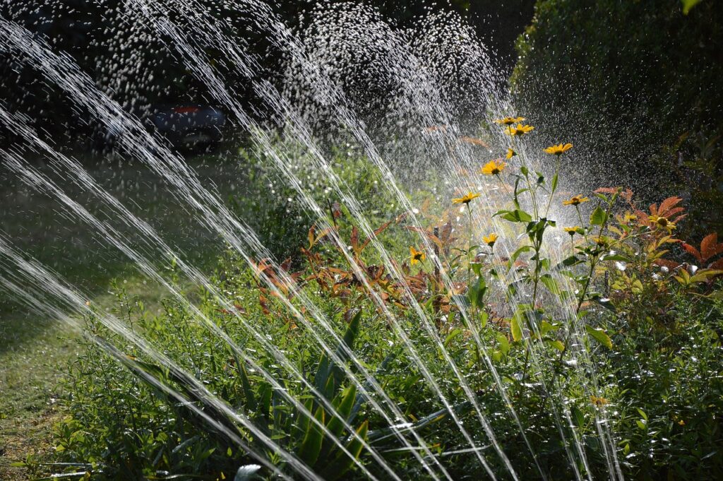 irrigation-system-installation watering garden